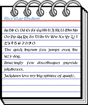 Alice3 Lao Medium Font