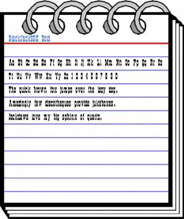 BlackJackSSK Bold Font
