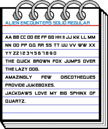 Alien Encounters Solid Regular Font
