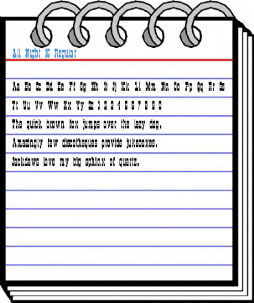 All Night 15 Regular Font