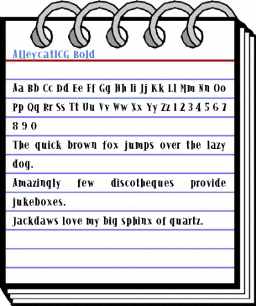 AlleycatICG Bold Font