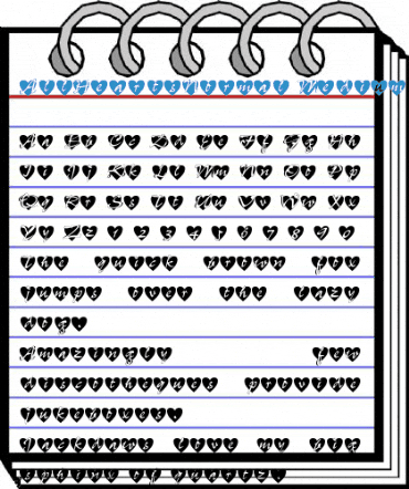 AllHeartsNormal Medium Font