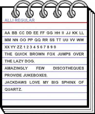 Alli Regular Font