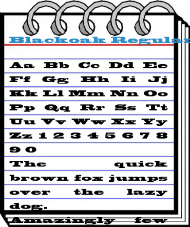 Blackoak Regular Font
