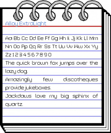 Alloy ExtraLight Font