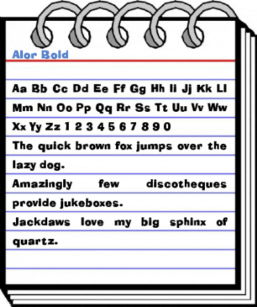 Alor Bold Font