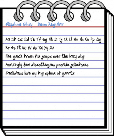 Skydome Glory - Demo Regular Font