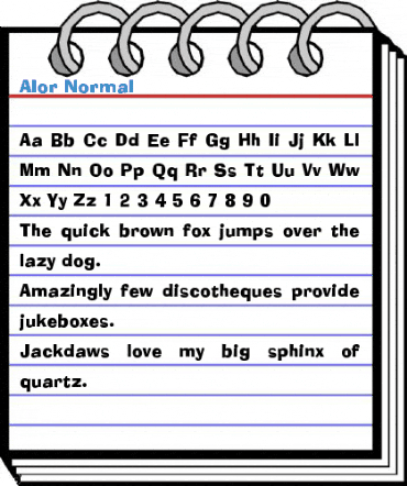 Alor Normal Font