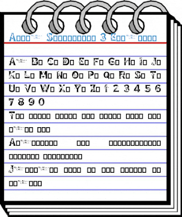 Alpha Silouettes 3 Expanded Font