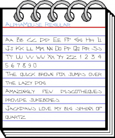 AlphaMouse Regular Font