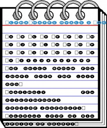 AlphaShapes ovals 2 Normal Font