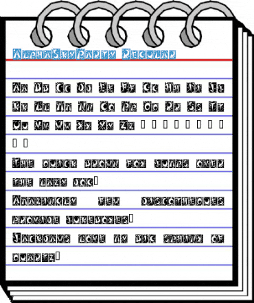 AlphaSkyParty Regular Font