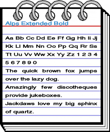 Alps Extended Bold Font