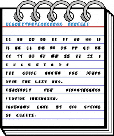 BlackTypefacesEggs Regular Font