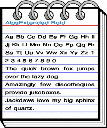 AlpsExtended Font