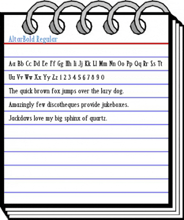 AltarBold Regular Font