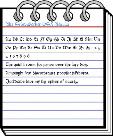 Alte Schwabacher OSF Regular Font