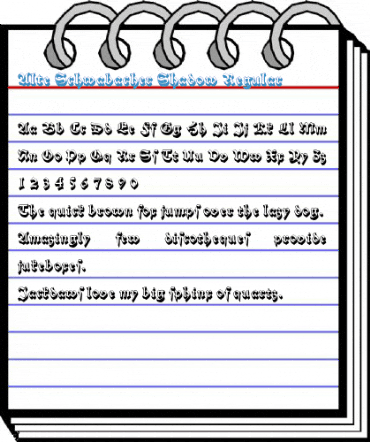 Alte Schwabacher Shadow Regular Font
