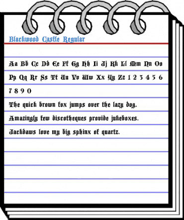 Blackwood Castle Regular Font