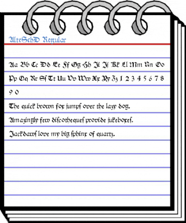 AlteSchD Regular Font