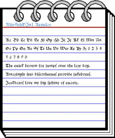 AlteSchDIn1 Regular Font