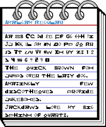Amalgam Regular Font