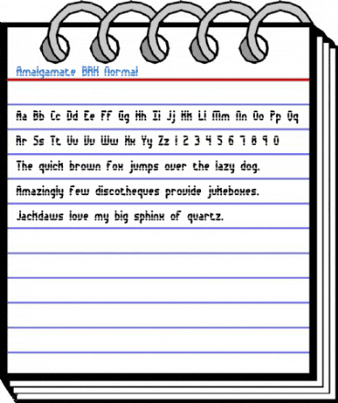 Amalgamate BRK Normal Font
