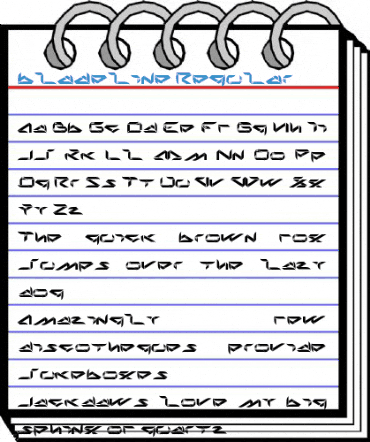 bladeline Regular Font
