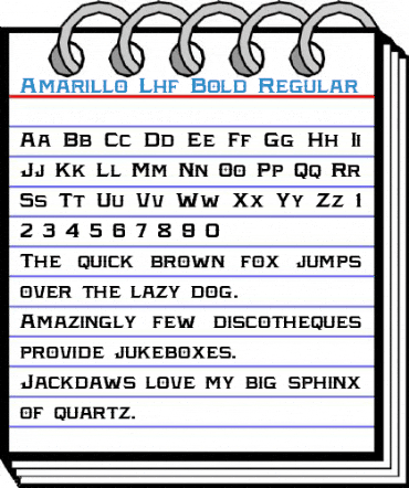 Amarillo Lhf Bold Regular Font
