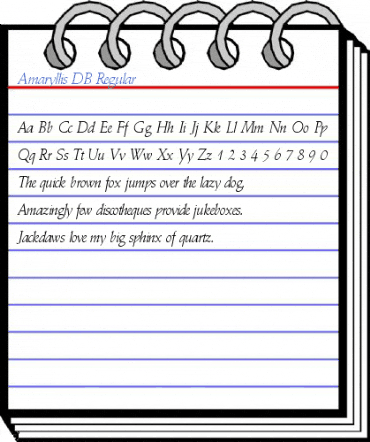 Amaryllis DB Regular Font