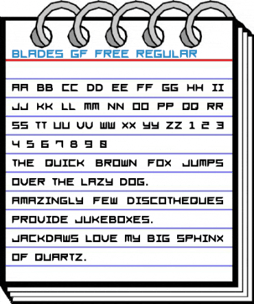 Blades GF Free Regular Font