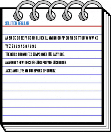 SOLUTION Regular Font