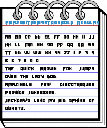 AmazObitaemOstrovBold Regular Font