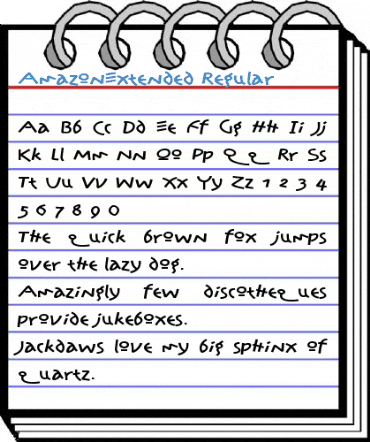 AmazonExtended Regular Font