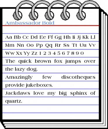 Ambassador Font