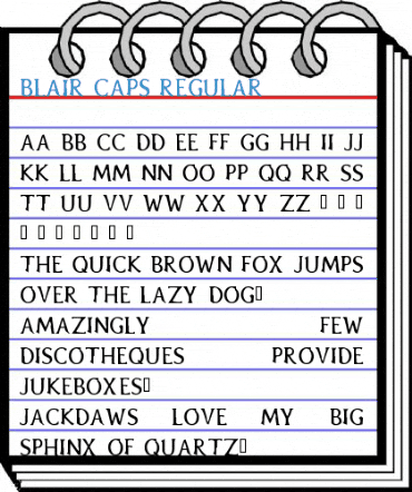 Blair Caps Regular Font