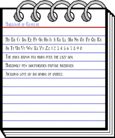 AmbrosiaCap Regular Font