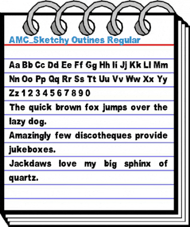 AMC_Sketchy Outines Regular Font