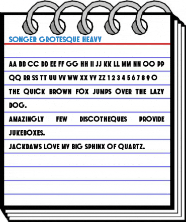 SONGER Grotesque Heavy Font