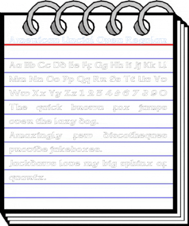 American Uncial Open Regular Font