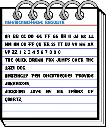 AmericanCheese Regular Font