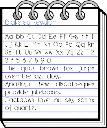 Blakeley Regular Font