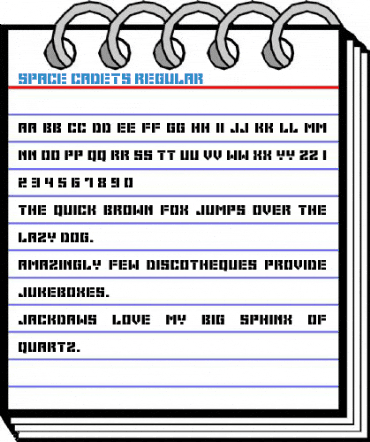 Space Cadets Regular Font