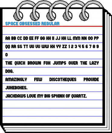 Space Obsessed Regular Font
