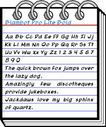 Blambot Pro Lite Font