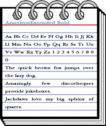 AmethystExtended Bold Font