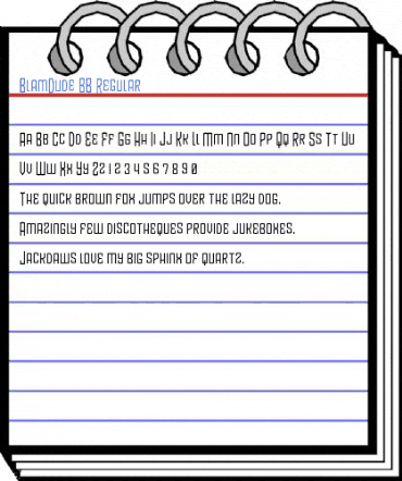 BlamDude BB Regular Font