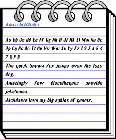 Amos BoldItalic Font