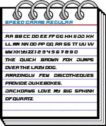 Speed Grams Font