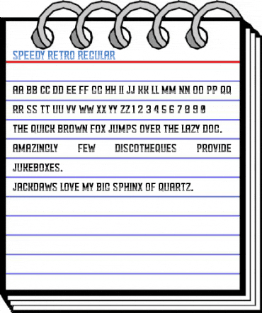 Speedy Retro Regular Font